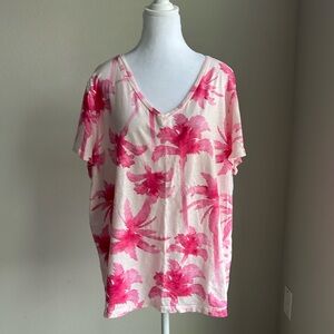 Sonoma women’s light pink capped sleeve teeshirt